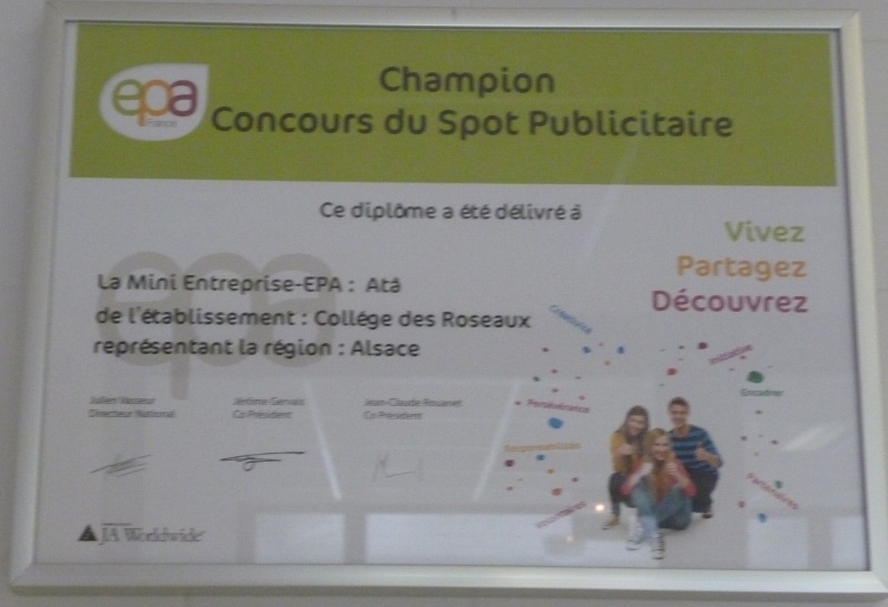 Le prix de la meilleure vidéo publicitaire