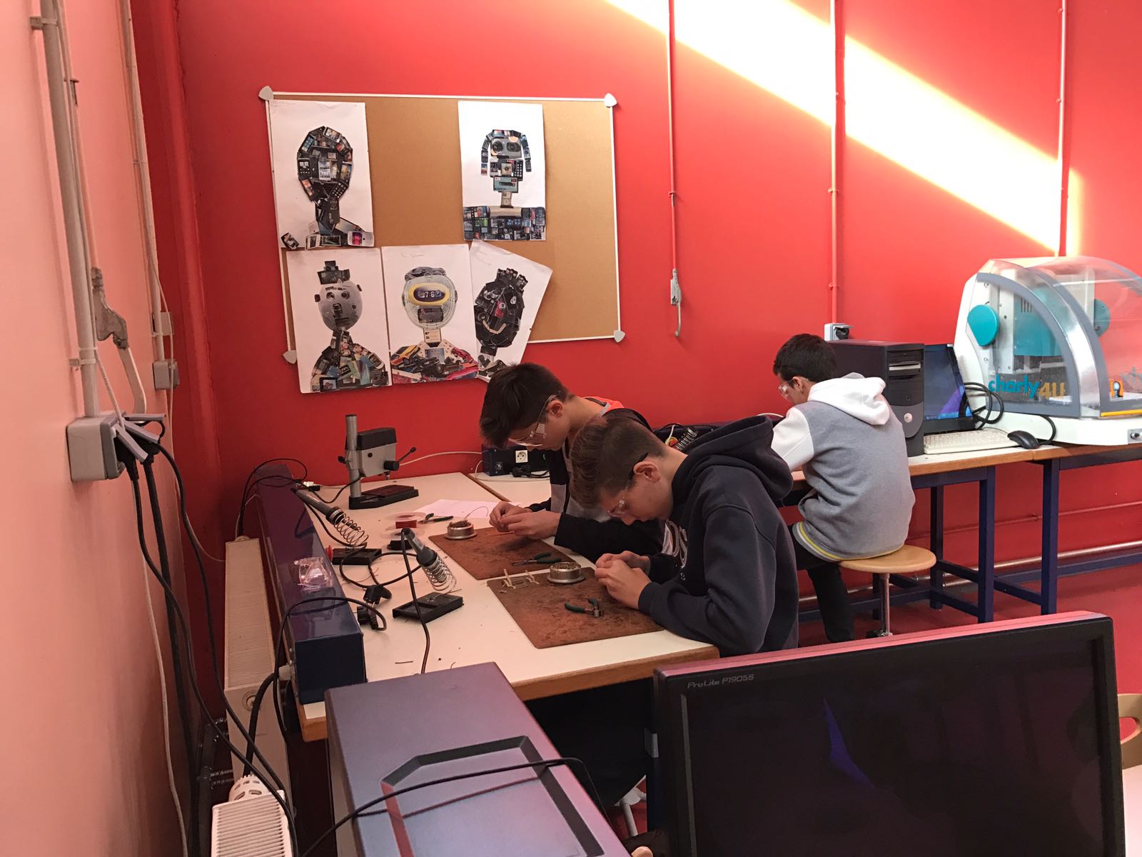 Le service technique au travail : le brasage